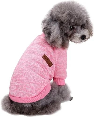 Miniatura 20 de Jecikelon Ropa para Perros Suéter para Perros Ropa Suave para Cachorros Ropa de Invierno Suéteres para Cachorros Atuendo Cálido para Perros Pequeños