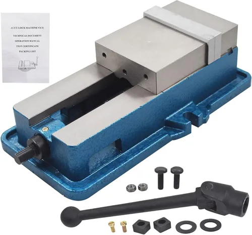 Miniatura 5 de Alicates de mandíbula plana fija en ángulo de 3 x 2.95 pulgadas sin tornillo base adecuado para fresadoras de precisión, máquinas de perforación