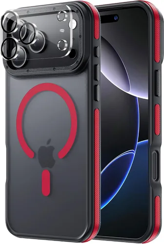 Miniatura 28 de Tigowos Magnetic Guardian - Funda diseñada para iPhone 11 Pro [probada en caídas de grado de 10 pies y compatible con MagSafe] Funda delgada Negro