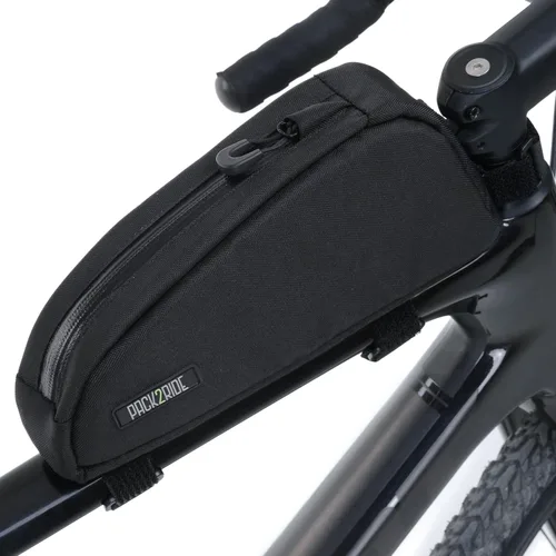 Miniatura 3 de PACK2RIDE Onedrop Bolsa para cuadro de bicicleta - Bolsa de tubo superior resistente al agua con tela de Cordura duradera, almacenamiento frontal