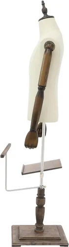 Miniatura 4 de Forma de vestido de maniquí masculino con soporte, cuerpo de maniquí de altura ajustable con estante desmontable para pantalones y soporte