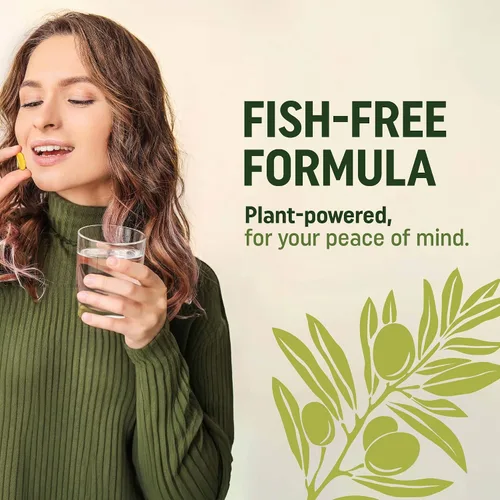 Miniatura 5 de Suplementos veganos de Omega 3 6 9 Mezcla de Omega 369 triple a base de plantas de 2000 mg Apoyo para la salud del corazón, el cerebro, la piel