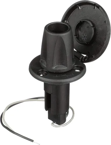 Miniatura 3 de Attwood 910R2PSB-7 LightArmor™ Serie 910R Base de luz redonda enchufable - para luz de poste completo, 2 pines, cubierta de acero inoxidable negra