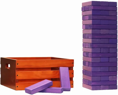 Miniatura 24 de Tailgating Pros Maderas gigantes de primera calidad con caja manchada: ¡elige los colores de tu equipo! Juego gigante para patio al aire libre
