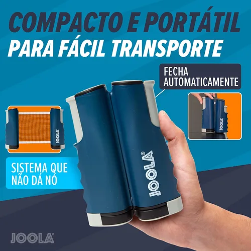 Miniatura 6 de JOOLA Red retráctil de ping pong con abrazaderas – Red de tenis de mesa se estira 5.75 pies – Abrazaderas en la mesa de hasta 2 pulgadas de grosor