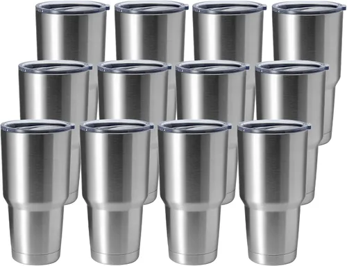 Miniatura 13 de Hasle Outfitters - Vaso de acero inoxidable de 30 onzas, taza de viaje con aislamiento al vacío de doble pared, taza de café aislada duradera, juego