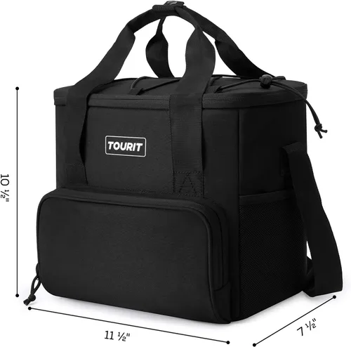Miniatura 7 de TOURIT Bolsa de enfriador suave pequeña aislada, bolsa de enfriador de almuerzo de 24/35/46 latas, caja de hielo, enfriadores portátiles y a prueba