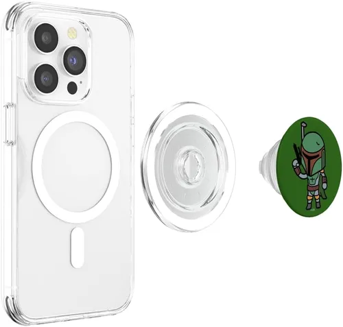 Miniatura 4 de Star Wars Boba Fett Simple Cartoon PopSockets MagSafe PopGrip para iPhone