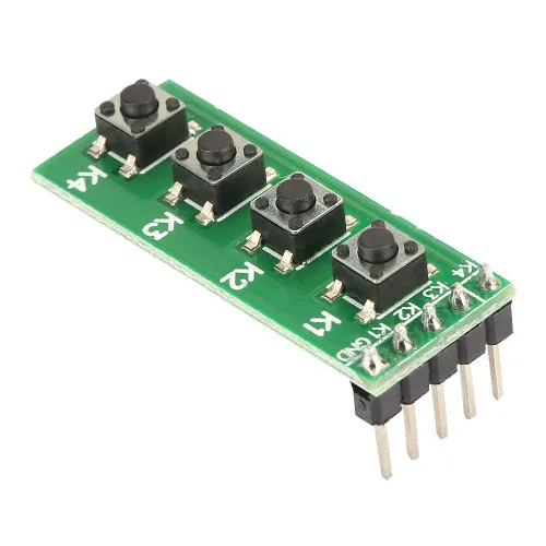 Miniatura 5 de Tablero universal del teclado del módulo del interruptor del botón de 4 teclas