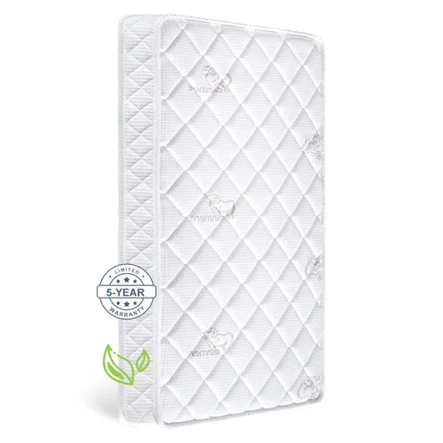 Letmxiu Colchón prémium para cuna y niños pequeños, 100 % tela de punto, superficie polar de alta calidad, hipoalergénico, colchón de cuna suave y