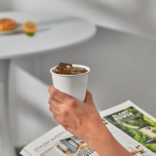 Miniatura 6 de JOLLY PARTY Paquete de 300 tazas de café de papel desechables de 10 onzas, tazas de bebida caliente/fría para agua, tazas de café caliente de papel
