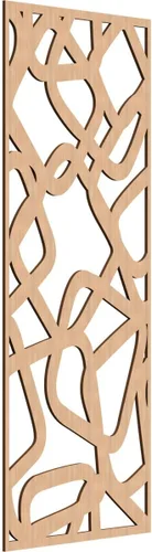 Miniatura 28 de Acme Paneles de pared decorativos de madera con calado, 9 3/8 pulgadas de ancho x 24 3/8 pulgadas de alto x 1/4 de alto, roble rojo