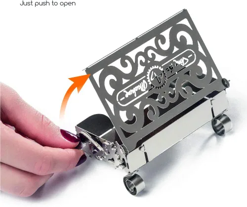 Miniatura 2 de Rompecabezas de metal 3D para adultos, estuche de metal perfecto con mecanismo de apertura, kit de bricolaje de metal, hermosa funda de metal
