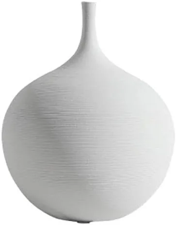 Juego de jarrones de cerámica blanca y negra, adornos minimalistas modernos para sala de estar, decoración del hogar, A