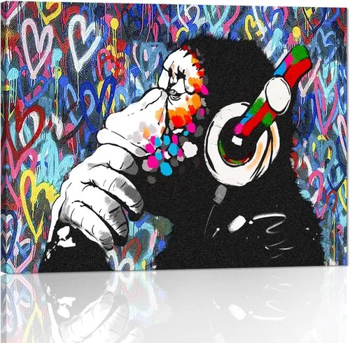 Miniatura 99 de Yatsen Bridge Arte Callejero Clásico Banksy Graffiti Arte de Pared Detrás de la Cortina Pósters Pinturas en Lienzo Imágenes de Graffiti Coloridas