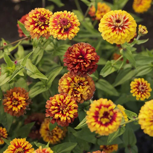 Miniatura 42 de Eden Brothers - Semillas de zinnia, cactus con flores, sin OMG, plantar en primavera, paquete, flores de bajo mantenimiento, zonas 3, 4, 5, 6, 7, 8