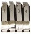 Miniatura 4 de Steel Dragon Tools 37880 Troqueles de tubo HSS de mano derecha 12-R de 1 pulgada compatibles con enhebrador de trinquete RIDGID 37400