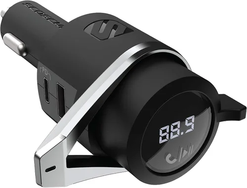 Miniatura 9 de Scosche BTFM2A BTFREQ Kit universal Bluetooth manos libres para coche con transmisor FM digital y cargador de coche USB de 10 W, transmisión