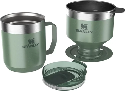 Miniatura 8 de STANLEY Perfect Brew - Juego de café para verter Taza de campamento de 12 oz con tapa incluida Cafetera de goteo con filtro reutilizable Acero