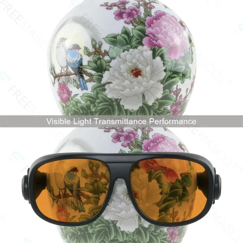 Miniatura 6 de FreeMascot OD 6+ 190nm-490nm Longitud de onda UV luz ultravioleta/violeta y gafas de seguridad láser azules