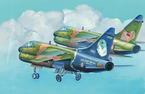 Miniatura 2 de Hobby Boss A-7P Corsair II - Kit de construcción de modelo de avión