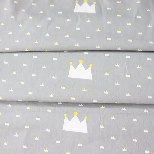 Miniatura 8 de Juego de ropa de cama de cuna 100% algodón para bebés, niños y niñas, 3 piezas, incluye funda de edredón, sábana bajera, funda de almohada, Gris