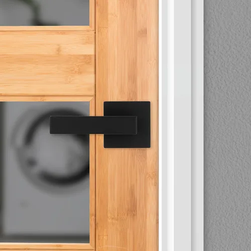 Miniatura 3 de Kwikset Singapore - Manija de puerta de cromo pulido (2 unidades)