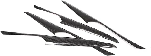 Miniatura 4 de 100% fibra de carbono real decoración de puerta interior panel cubierta recorta 4 unids para BMW X3 G01 X4 G02 2018-2021