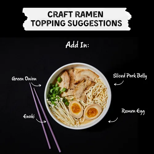 Miniatura 6 de Taza de ramen de caldo de hueso de cerdo Mike’s Mighty Good (Paquete de 6) – 8g de proteína Fideos ramen instantáneos – Orgánicos al vapor, sin OGM