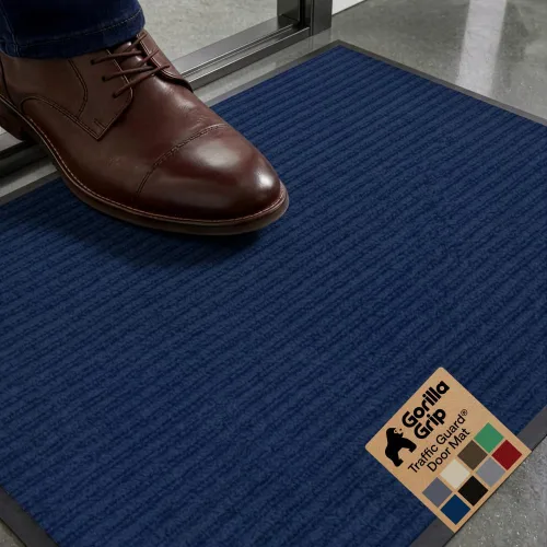 Miniatura 50 de GORILLA GRIP Tapete impermeable para puerta de protección de tráfico, tapetes de entrada resistentes, respaldo fuerte, alfombras comerciales