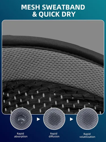 Miniatura 5 de ROCKBROS Gorra de ciclismo para hombres y mujeres, con visera elástica, para correr, con ala suave, secado rápido, no estructurada
