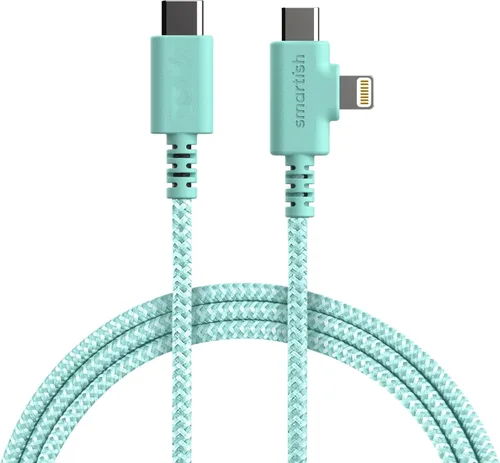 Miniatura 12 de Smartish Cable USB-C/Lightning 17/16/16e/15/14 - Crown Joule - Cable de carga universal de 6 pies con micro USB - Certificado MFi