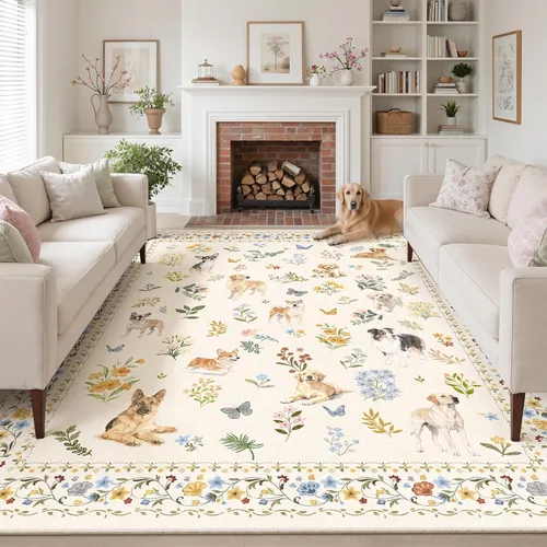 Miniatura 252 de Alfombra de pasillo Soalmost 2'6" x 10' lavable, alfombra antideslizante para cocina, baño, lavandería, alfombras vintage ultra delgadas para Beige
