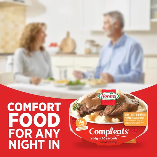 Miniatura 8 de HORMEL COMPLEATS - Carne asada y puré de patatas con salsa, de microondas, 9 onzas (paquete de 6)
