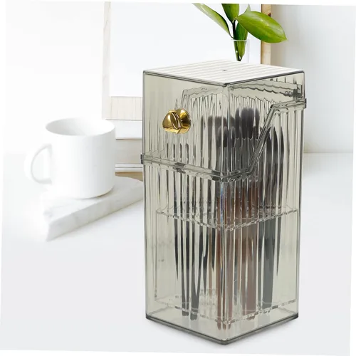 Miniatura 5 de Angoily Organizador de brochas de maquillaje, almacenamiento transparente para pinceles, bolígrafos y cosméticos, diseño estable, artesanía fina