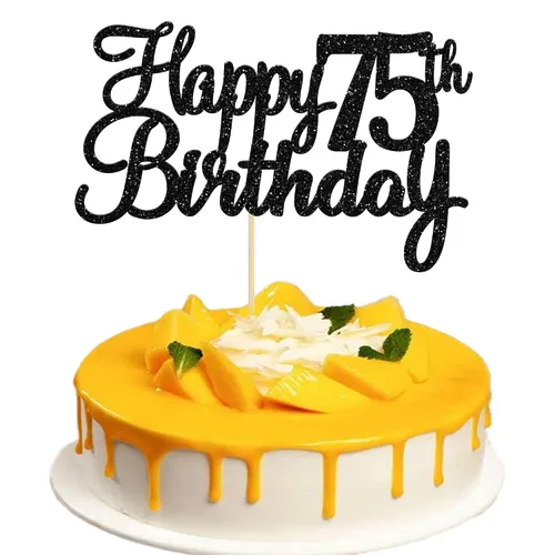 Miniatura 10 de Gyufise 1 decoración para pastel de 5º cumpleaños con purpurina para quinto cumpleaños, felicitaciones a 5 años de edad, 5 años, fabulosas