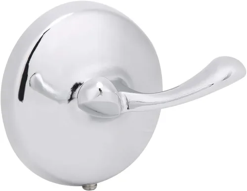 Miniatura 8 de Milltrip Ganchos de toalla, montado en la pared, doble gancho para bata de acero inoxidable, soporte para toallas para baño
