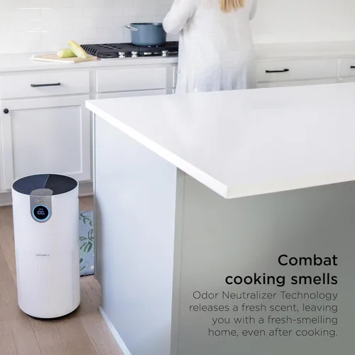 Miniatura 3 de Purificador de aire Shark para el hogar habitación grande, tecnología Clean Sense, filtro de aire HEPA, 1000 pies cuadrados, cocina, filtra humo