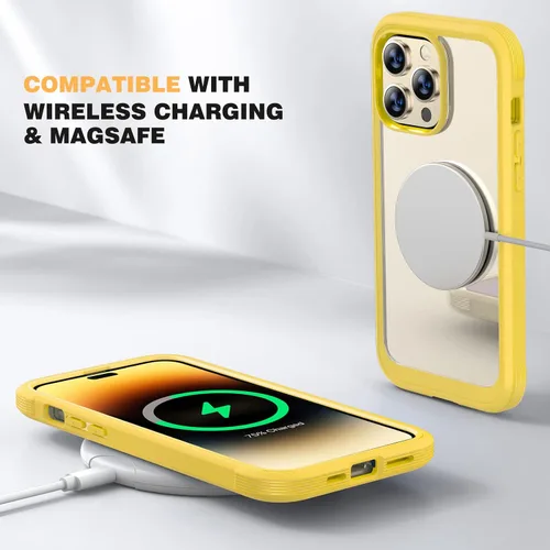 Miniatura 93 de Diaclara Funda diseñada para iPhone 16, mejorada [protección completa de la cámara], carcasa resistente de cuerpo completo con protector de pantalla