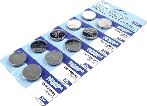 Miniatura 4 de HQRP Paquete de 10 pilas de litio CR2032 de 3 voltios CR2O32 CR2032L
