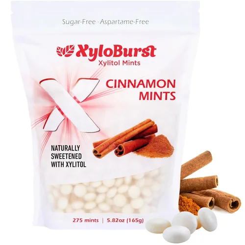 Miniatura 10 de XyloBurst - Mentas de Xilitol Menta para aliento fresco sin azúcar para la salud oral Sin gluten, veganas, aptas para keto Mentas libres