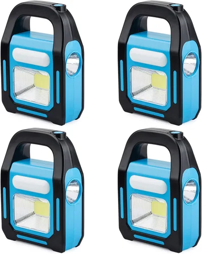 Miniatura 7 de 1 paquete 3 en 1 solar recargable USB más brillante COB LED linterna de camping, linterna de emergencia impermeable LED luz