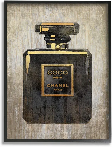 Miniatura 11 de Stupell Industries Monedero acolchado negro en caja de lazo de glamour audaz