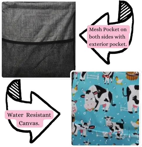 Miniatura 189 de NGIL Bolsa de comestibles reutilizable extra grande plegable de gran tamaño para comestibles, almacenamiento, picnic, playa, Bronco-negro occidental