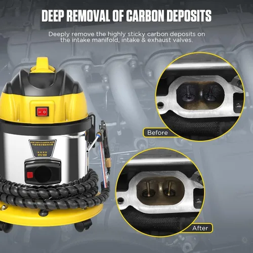 Miniatura 5 de Máquina de chorro de nogal HTS558, limpiador de depósitos de carbono de válvula para sistema de admisión y Valvetronic del motor automotriz, máquina