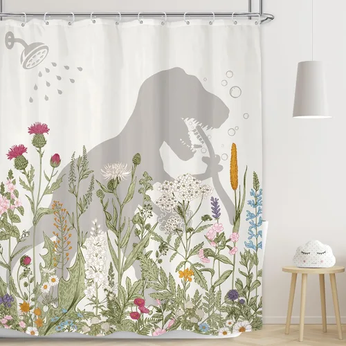 Miniatura 16 de Juego de cortinas de ducha divertidas con diseño de calavera y esqueleto de Halloween para baño, 60 pulgadas de ancho x 71 pulgadas de alto