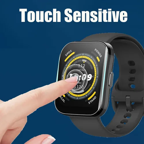 Miniatura 5 de Lamshaw Protector de pantalla compatible con Amazfit Bip 5, [6 unidades] Película protectora de pantalla suave de TPU de cobertura completa