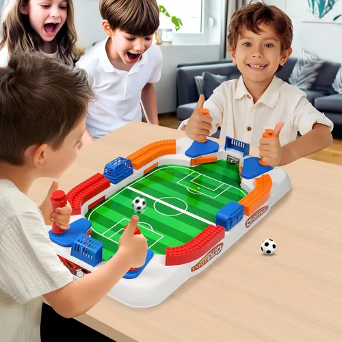 Miniatura 5 de Mini juego de mesa de futbolín para niños, juego de fútbol, regalos para niños, juguete de fútbol para deportes de interior, sala
