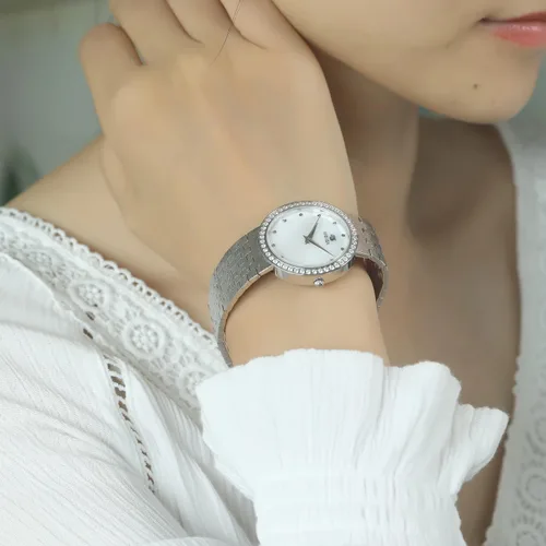 Miniatura 7 de Relojes para mujer, reloj de enfermera, impermeable, para mujer, pulsera de muñeca, simple, dorado, elegante, impermeable, reloj de cuarzo