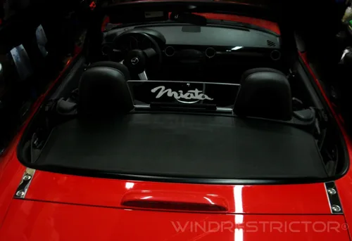 Miniatura 2 de Windrestrictor – Deflector de viento Miata NC para convertibles Compatible con 2006-2015 Controla el flujo de aire de la contracorriente Paseo